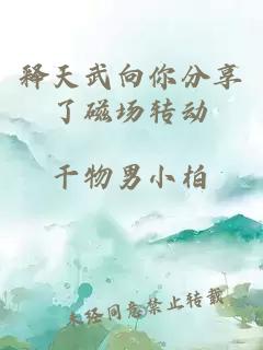 釋天武向你分享了磁場轉(zhuǎn)動